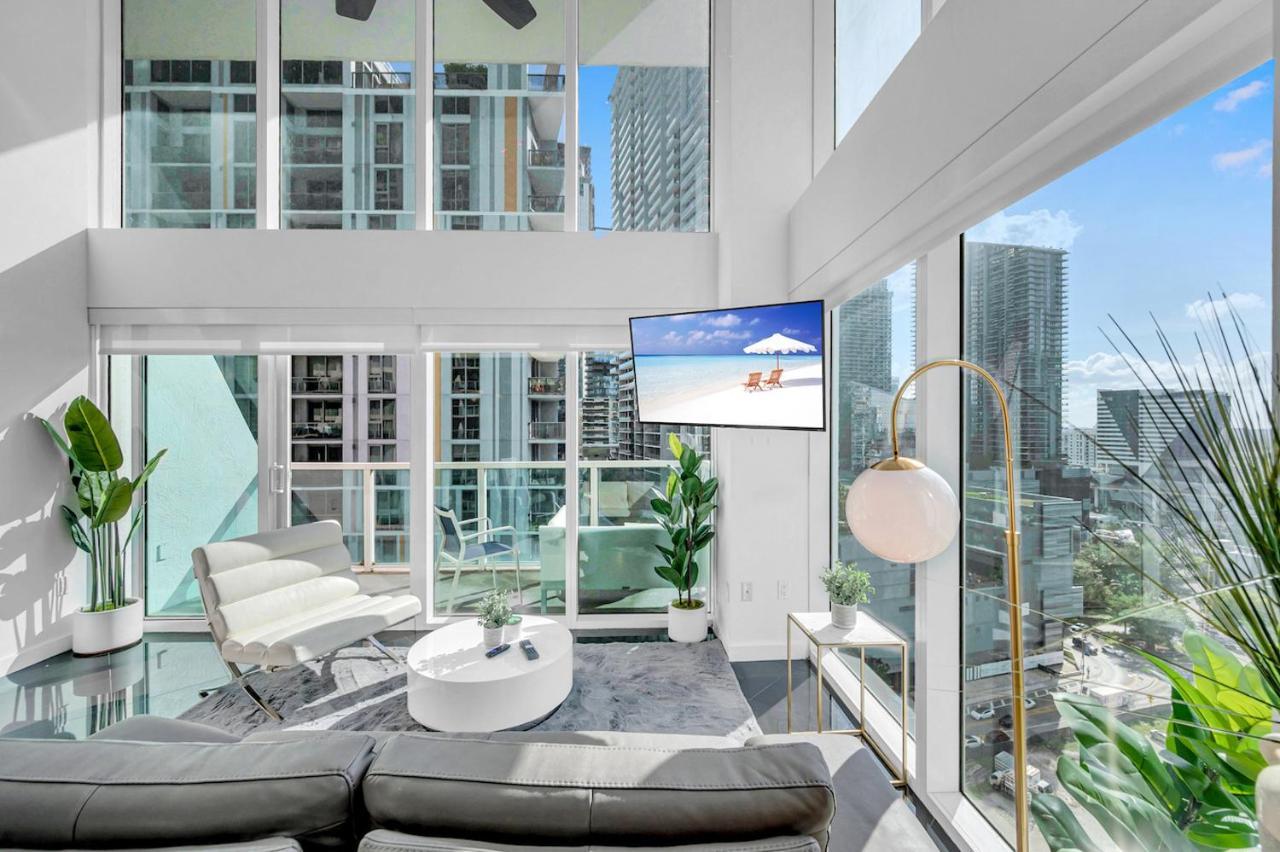 Iconic 2 Bedroom Loft Brickell-Stunning Views Miami Extérieur photo